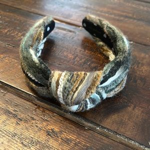 Lele Sadoughi Neutral Woven Headband